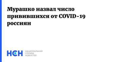 Михаил Мишустин - Михаил Мурашко - Мурашко назвал число привившихся от COVID-19 россиян - nsn.fm - Россия