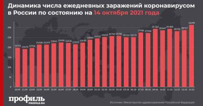 В России установлен новый рекорд по числу заболевших COVID-19 за сутки - profile.ru - Россия