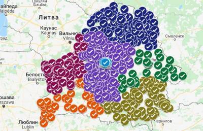 На сайте Минздрава заработала интерактивная карта с пунктами вакцинации в Беларуси - ont.by - Белоруссия