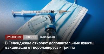 В Геленджике откроют дополнительные пункты вакцинации от коронавируса и гриппа - kubnews.ru - Геленджик