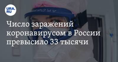 Число заражений коронавирусом в России превысило 33 тысячи - ura.news - Россия