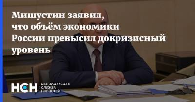 Михаил Мишустин - Мишустин заявил, что объём экономики России превысил докризисный уровень - nsn.fm - Россия