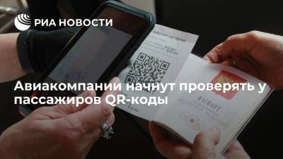 Авиакомпании начнут проверять у пассажиров наличие QR-кодов по прибытии из-за рубежа - ria.ru - Россия - Москва
