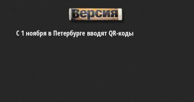 Александр Беглов - С 1 ноября в Петербурге вводят QR-коды - neva.versia.ru - Санкт-Петербург