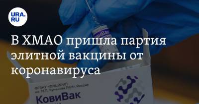 Максим Слепов - В ХМАО пришла партия элитной вакцины от коронавируса - ura.news - Сургут - округ Югра