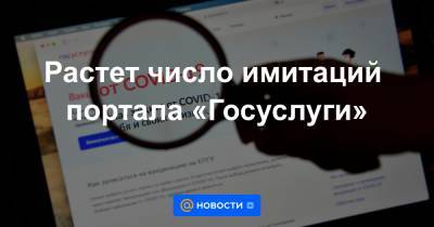 Растет число имитаций портала «Госуслуги» - news.mail.ru - Россия - Москва