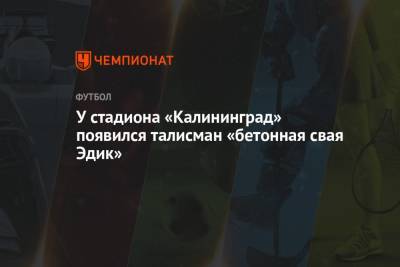 У стадиона «Калининград» появился талисман «бетонная свая Эдик» - championat.com - Калининград