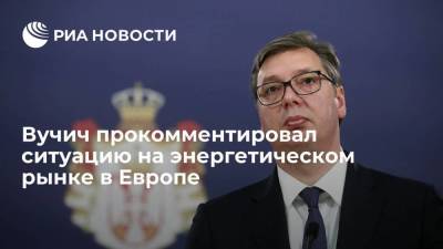 Владимир Путин - Александр Вучич - Президент Сербии Вучич назвал ситуацию на энергетическом рынке Европы ужасной - smartmoney.one - Россия - Сербия