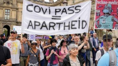 Во Франции 40 000 человек приняли участие в протестах против антиковидных мер - eadaily.com - Франция - Париж