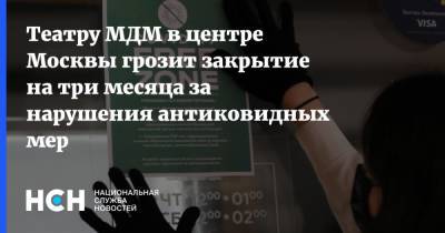 Театру МДМ в центре Москвы грозит закрытие на три месяца за нарушения антиковидных мер - nsn.fm - Москва
