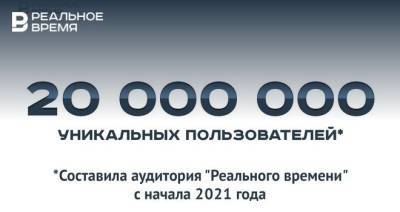 Аудитория «Реального времени» в 2021 году превысила 20 млн уникальных пользователей — много это или мало? - realnoevremya.ru - республика Татарстан