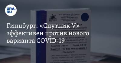 Александр Гинцбург - Гинцбург: «Спутник V» эффективен против нового варианта COVID-19 - ura.news