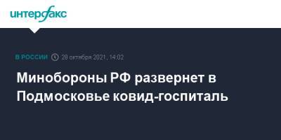 Андрей Воробьев - Минобороны РФ развернет в Подмосковье ковид-госпиталь - interfax.ru - Россия - Москва - Московская обл.