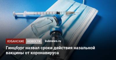 Александр Гинцбург - Гинцбург назвал сроки действия назальной вакцины от коронавируса - kubnews.ru - Россия