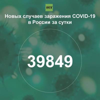 За сутки в России выявили 39 849 случаев инфицирования коронавирусом - rf-smi.ru - Россия