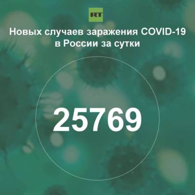 За сутки в России выявили 25 769 случаев инфицирования коронавирусом - rf-smi.ru - Россия