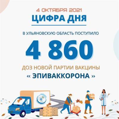 В регион привезли новую партию вакцины «ЭпиВакКорона» - ulpravda.ru - Ульяновская обл.