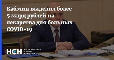 Михаил Мишустин - Кабмин выделил более 5 млрд рублей на лекарства для больных COVID-19 - nsn.fm - Россия
