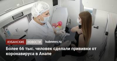 Более 66 тыс. человек сделали прививки от коронавируса в Анапе - kubnews.ru - Краснодарский край - Анапа - территория На