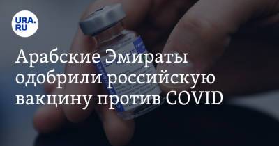 Арабские Эмираты одобрили российскую вакцину против COVID - ura.news - Эмираты