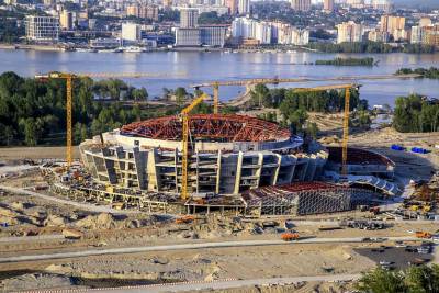 Новый ледовый дворец в Новосибирске строят с отставанием от плана - runews24.ru - Новосибирск - Новосибирская обл.