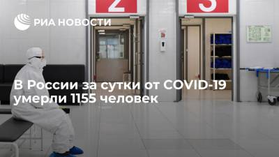 В России за сутки умерли 1158 больных COVID-19 - ria.ru - Россия - Санкт-Петербург - Москва - Московская обл.