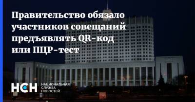 Правительство обязало участников совещаний предъявлять QR-код или ПЦР-тест - nsn.fm - Россия