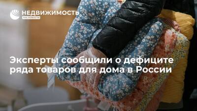 Эксперты рассказали о дефиците ряда товаров для дома в России - realty.ria.ru - Россия - Москва