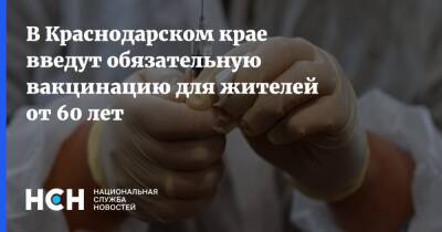 В Краснодарском крае введут обязательную вакцинацию для жителей от 60 лет - nsn.fm - Краснодарский край