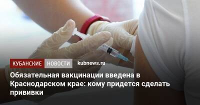 Обязательная вакцинация введена в Краснодарском крае: кому придется сделать прививки - kubnews.ru - Краснодарский край