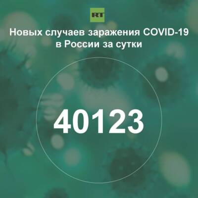 За сутки в России выявили 40 123 случая инфицирования коронавирусом - rf-smi.ru - Россия