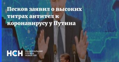 Владимир Путин - Дмитрий Песков - Песков заявил о высоких титрах антител к коронавирусу у Путина - nsn.fm
