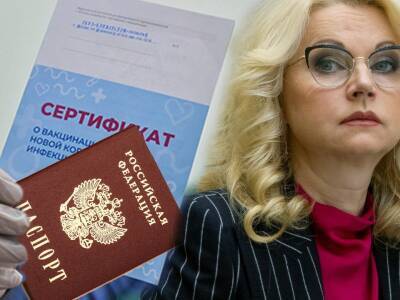 Татьяна Голикова - Голикова предложила приравнять сертификат о вакцинации к паспорту - bloknot.ru - Россия