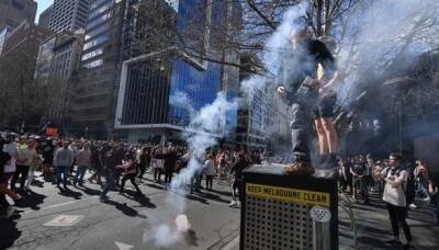 Протестующие против вакцинации в Австралии, сравнили правительство штата с нацистами - СМИ - unn.com.ua - Украина - Австралия - Киев - Новая Зеландия - Мельбурн
