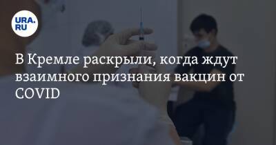Дмитрий Песков - В Кремле раскрыли, когда ждут взаимного признания вакцин от COVID - ura.news - Россия