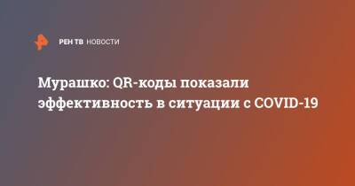 Михаил Мурашко - Мурашко: QR-коды показали эффективность в ситуации с COVID-19 - ren.tv - Россия