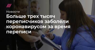 Больше трех тысяч переписчиков заболели коронавирусом за время переписи - tvrain.ru