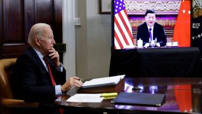 Джон Байден - Си Цзиньпин - Байден проводит переговоры с Си Цзиньпином - golos-ameriki.ru - Китай