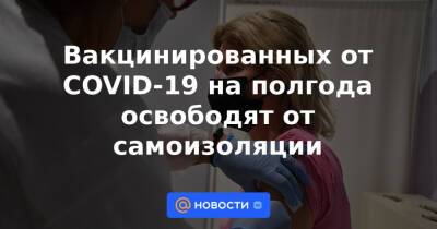 Вакцинированных от COVID-19 на полгода освободят от самоизоляции - news.mail.ru