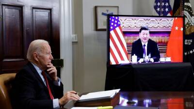 Джон Байден - Си Цзиньпин - Байден проводит переговоры с Си Цзиньпином - golos-ameriki.ru - Китай