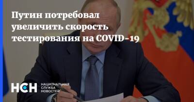 Владимир Путин - Путин потребовал увеличить скорость тестирования на COVID-19 - nsn.fm
