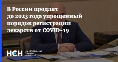 Михаил Мишустин - В России продлят до 2023 года упрощенный порядок регистрации лекарств от COVID-19 - nsn.fm - Россия