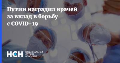 Владимир Путин - Путин наградил врачей за вклад в борьбу с COVID-19 - nsn.fm