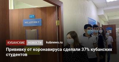 Прививку от коронавируса сделали 37% кубанских студентов - kubnews.ru - Сочи