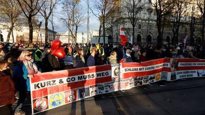 Протесты против локдауна собрали в Вене 40 тыс. человек - iz.ru - Вена - Австрия - Израиль