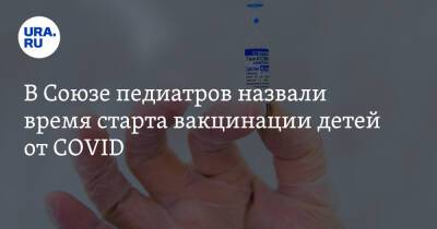 В Союзе педиатров назвали время старта вакцинации детей от COVID - ura.news - Россия
