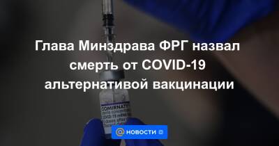 Йенс Шпан - Глава Минздрава ФРГ назвал смерть от COVID-19 альтернативой вакцинации - news.mail.ru - Германия