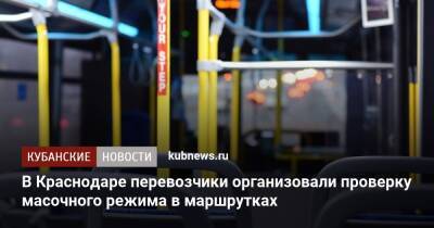 В Краснодаре перевозчики организовали проверку масочного режима в маршрутках - kubnews.ru - Краснодарский край - Краснодар