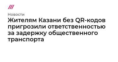 Жителям Казани без QR-кодов пригрозили ответственность за задержку общественного транспорта - tvrain.ru - Казань