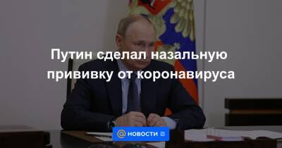 Путин сделал назальную прививку от коронавируса - news.mail.ru